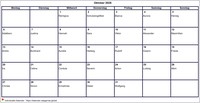2025 Kalender Oktober Leerformat Querformat