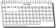 Kalender Juli 2025 in Spiralen