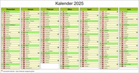 Siebenmonatskalender 2025 Siebenmonatskalender 2025
