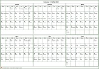 2025 Halbjahreskalender - Querformat 2025 Halbjahreskalender - Querformat