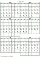 2025 Halbjahreskalender - Hochformat 2025 Halbjahreskalender - Hochformat