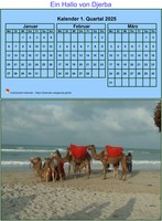 2025 Vierteljahreskalender im Hochformat mit Foto