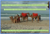 2025 horizontaler Kalender mit Foto