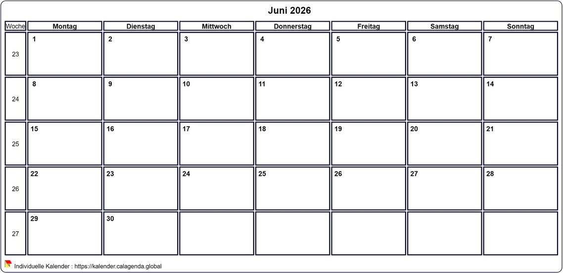 Kalender Mai 2026