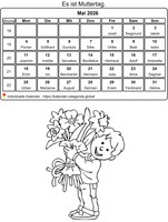 Mai 2026 Malkalender