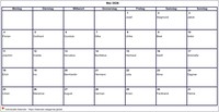 2026 Kalender Mai Leerformat Querformat