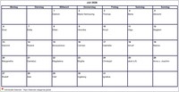 2026 Kalender Juli Leerformat Querformat