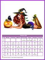 Oktober Kalenderfrauen