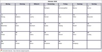 2026 Kalender Oktober Leerformat Querformat
