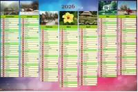 Siebenmonatskalender mit Fotos