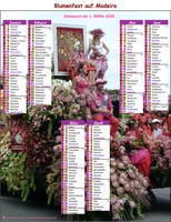 Fotokalender zum halbjährlichen Blumenfest auf Madeira