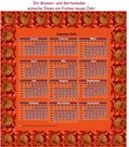 Druckbarer Kalender mit Bild, Größe 3x4 Tisch