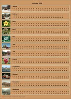 Horizontaler Fotokalender