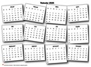 Jährlicher Kalender Durcheinander