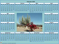 Cyan-Fotokalender