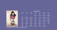 Kalender Gorjuss monatlich jeden Monat eine andere Puppe