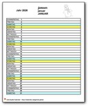 Monatlich Tagebuch für Grundschulen
