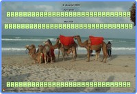 Horizontaler Kalender mit Foto