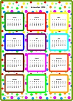 2026 jährlicher Farbkalender