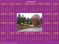 2026 rosa Fotokalender