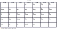 2027 Kalender April Leerformat Querformat 2027 Kalender April Leerformat Querformat