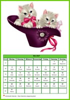 Mai 2027 Kalender der Serie „Katzen“