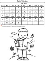 Juni 2027 Malkalender