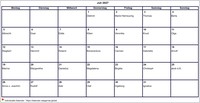 2027 Kalender Juli Leerformat Querformat 2027 Kalender Juli Leerformat Querformat