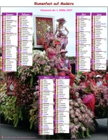 2027 Fotokalender zum halbjährlichen Blumenfest auf Madeira