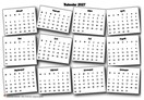 Jährlicher 2027 Kalender Durcheinander