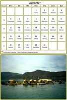 Kalender Oktober 2027 Tisch