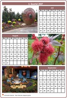 2027 Vierteljahreskalender mit einem Foto pro Monat