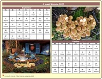 2027 Zweimonatskalender mit jedem Monat einem anderen Foto