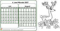 Zweimonats-Malkalender 2027