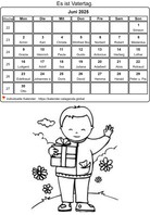 Mai 1712 Malkalender