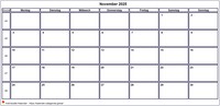 Kalender November 2008