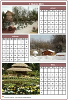 2008 Vierteljahreskalender mit einem Foto pro Monat