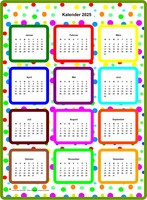 2385 jährlicher Farbkalender