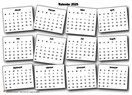 Jährlicher 2385 Kalender Durcheinander