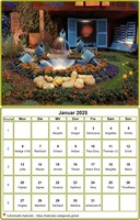 Juli 2221 Kalender mit Bild oben