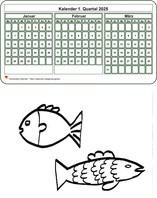 2255 Vierteljahreskalender zum Ausmalen